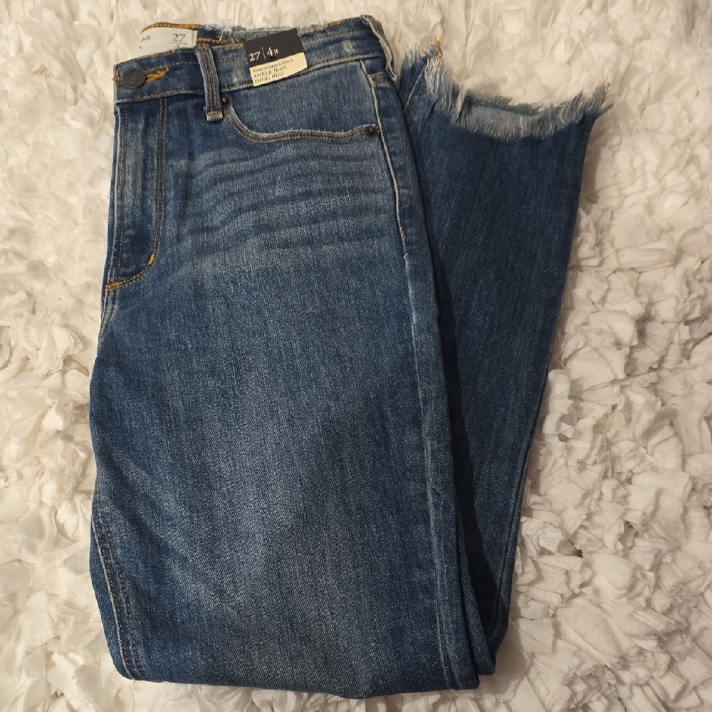 Abercrombie & Fitch Women's Size 27 Ankle-length High-rise Denim Jeans - Picture 9 of 10